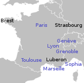 Carte des groupes locaux